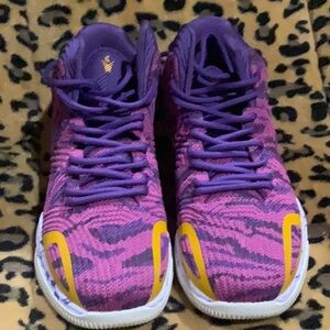 #217 Crossover Culture unisex shoes Purple, Pink w/ yellow accents W 8.5 NWOT